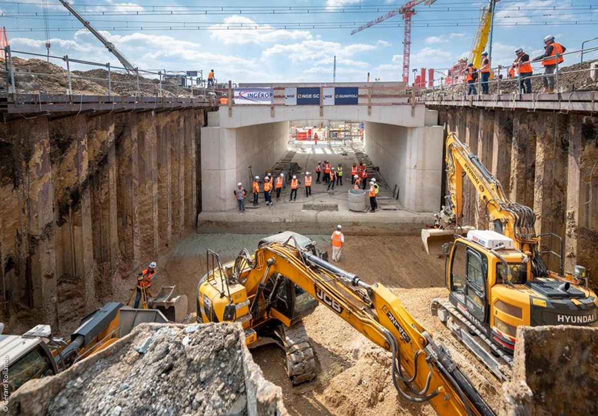 Chantier du Grand Paris Express à Vitry. © Gérard Rollando / Société du Grand Paris